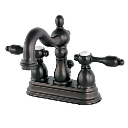 Kingston Brass KS1605TAL 4" Centerset Bathroom Faucet, Oil Rubbed Bronze KS1605TAL
